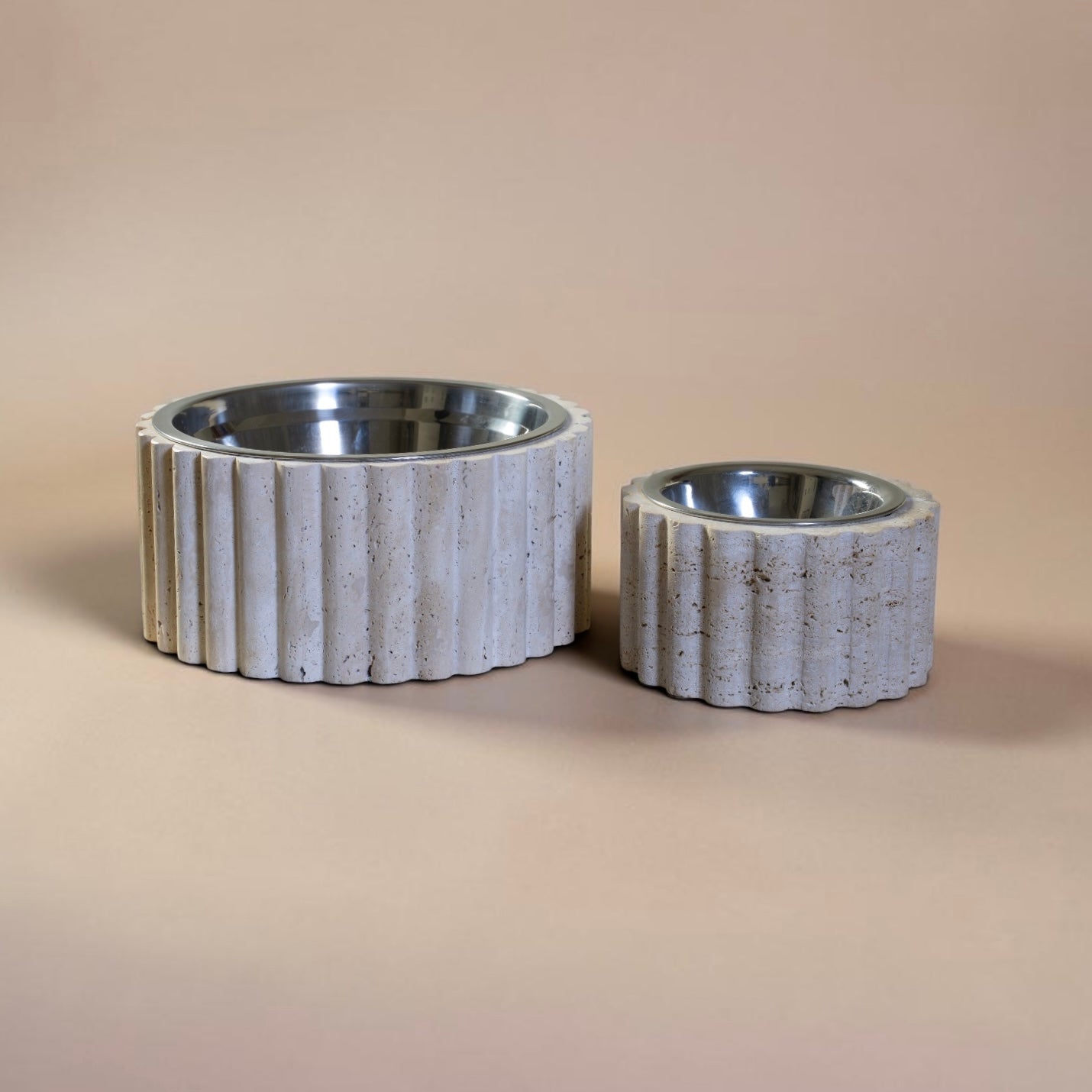 Travertine Pet Bowl