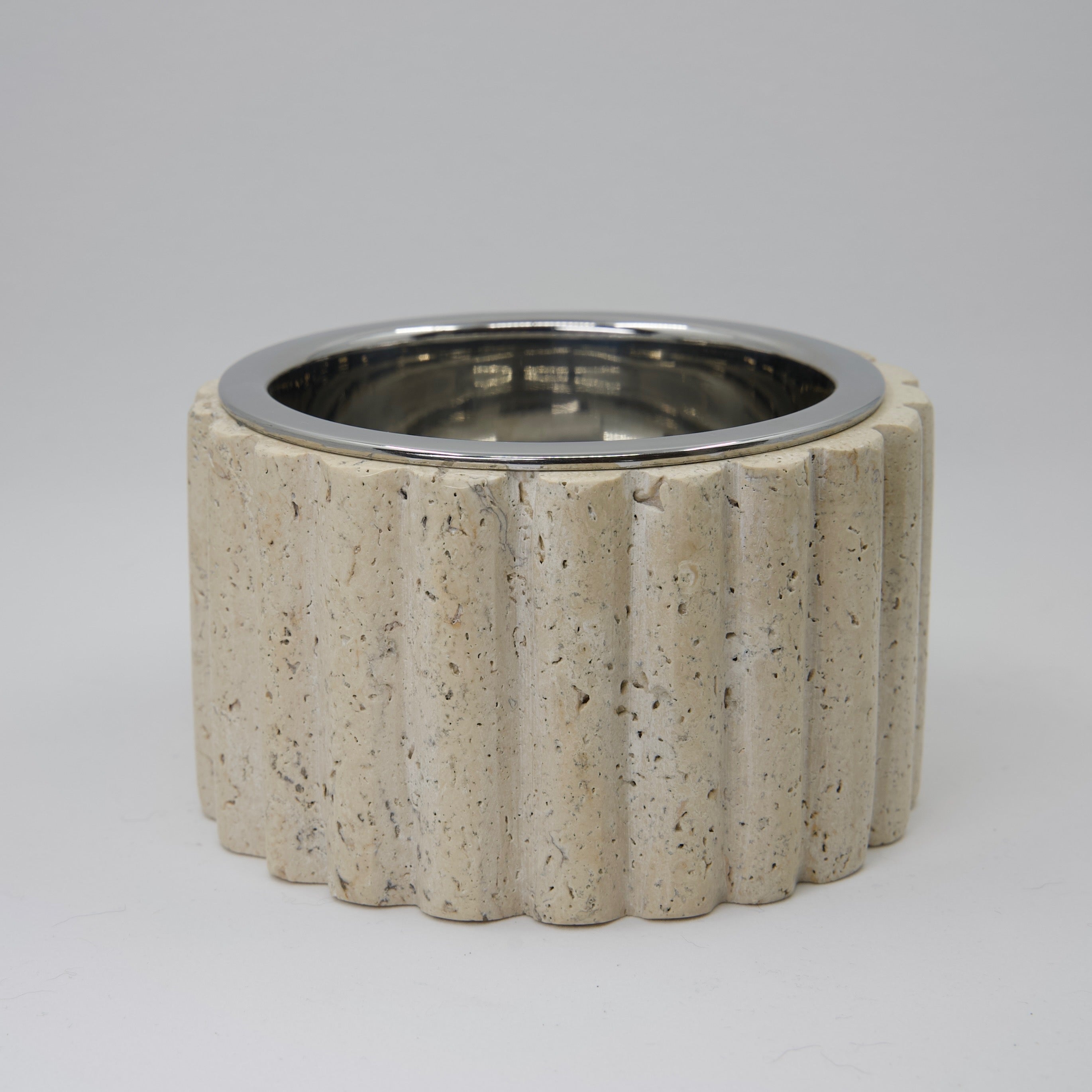 Travertine Pet Bowl